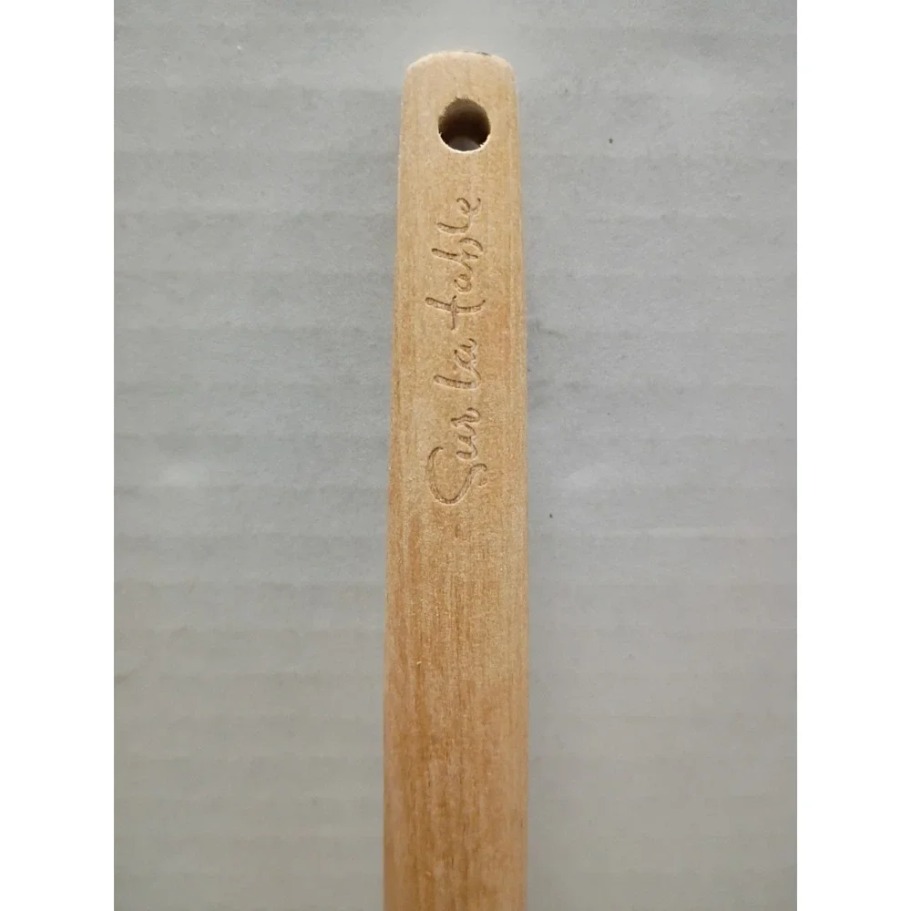Sur La Table Red & Gray Spatulas Silicone w/ Wooden Handle Quantity = 2
